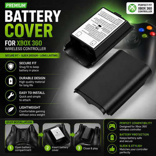 Battery cover case for xbox - battery,